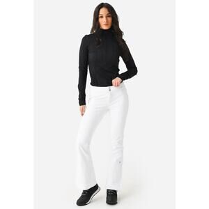 Obermeyer Bond Ski Pants Womens White Performance Stretch Snow Pants 34x33